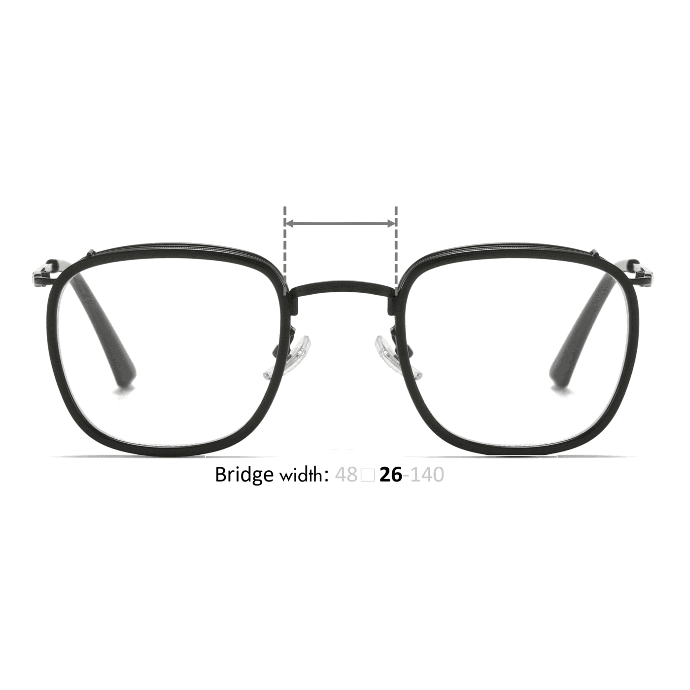 GV Glasses bridge width