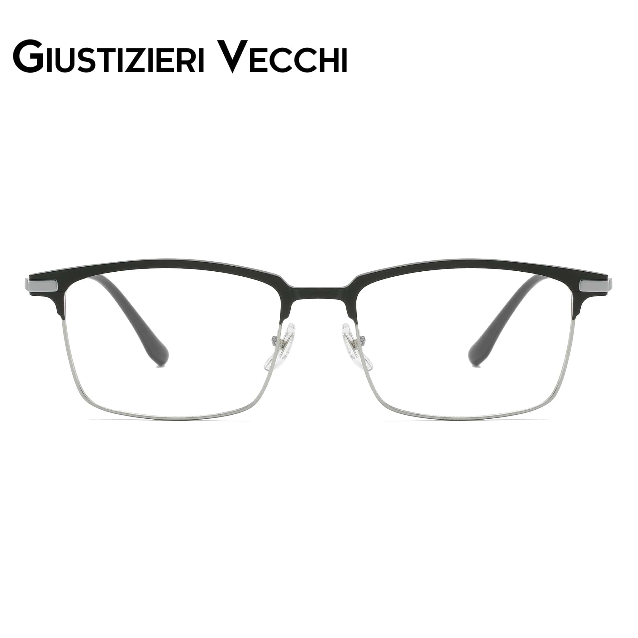 GIUSTIZIERI VECCHI Eyeglasses Medium / Black with Silver AuroraBloom Duo