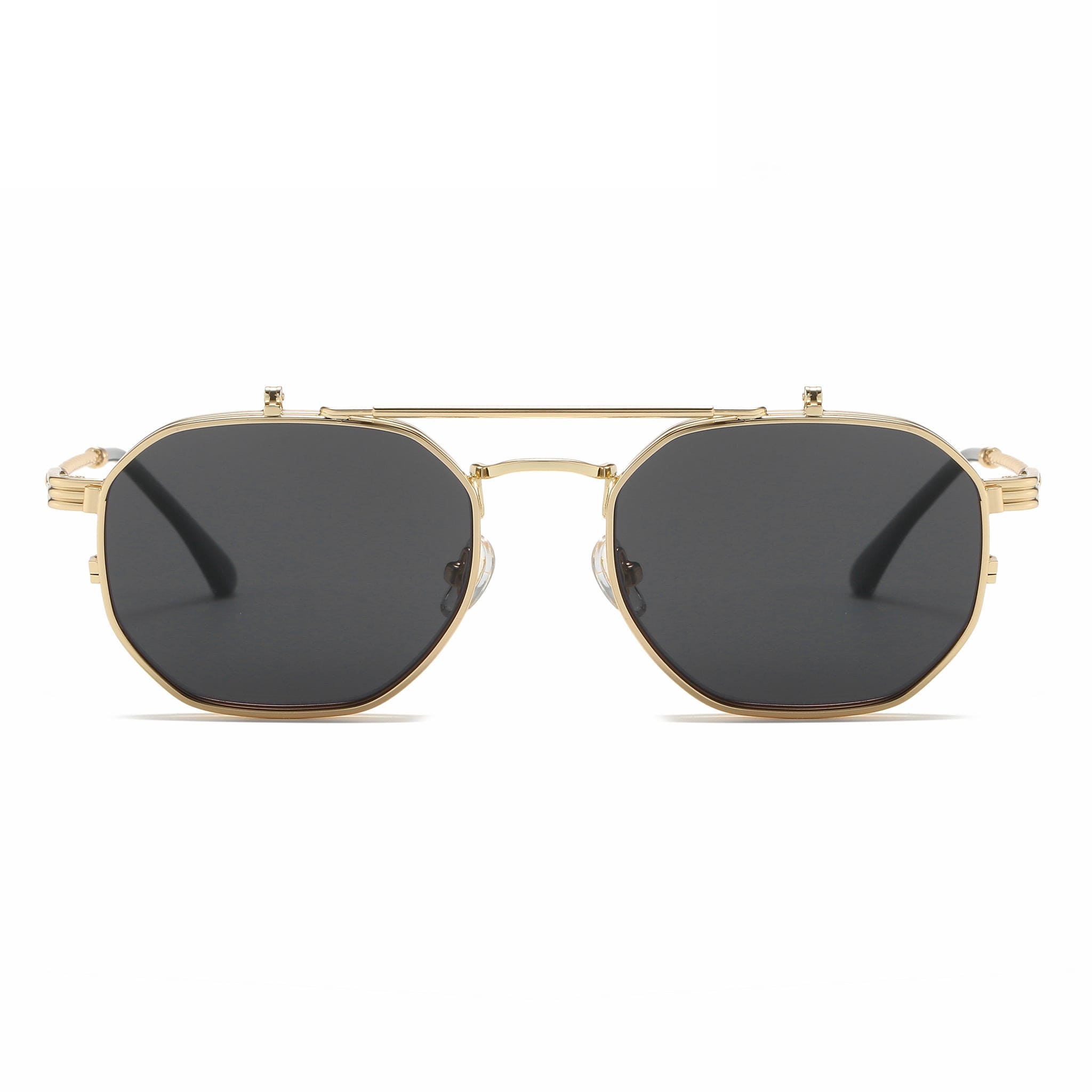 GIUSTIZIERI VECCHI Sunglasses Small / Black with Gold Cuore Di Vetro