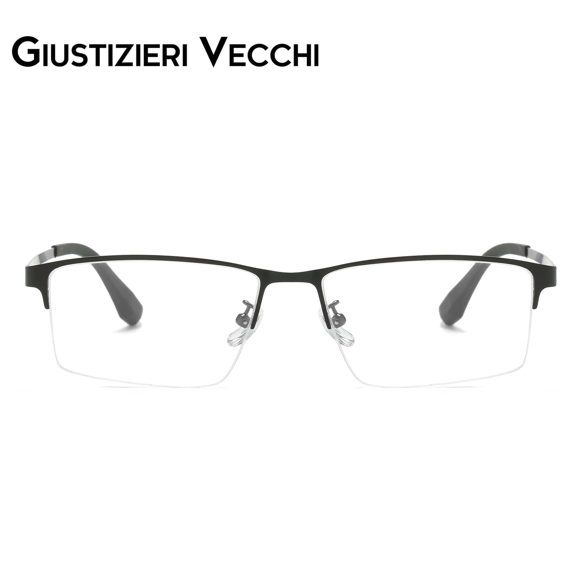 GIUSTIZIERI VECCHI Eyeglasses Brushed Gunmatal / Large FireFlow Uno