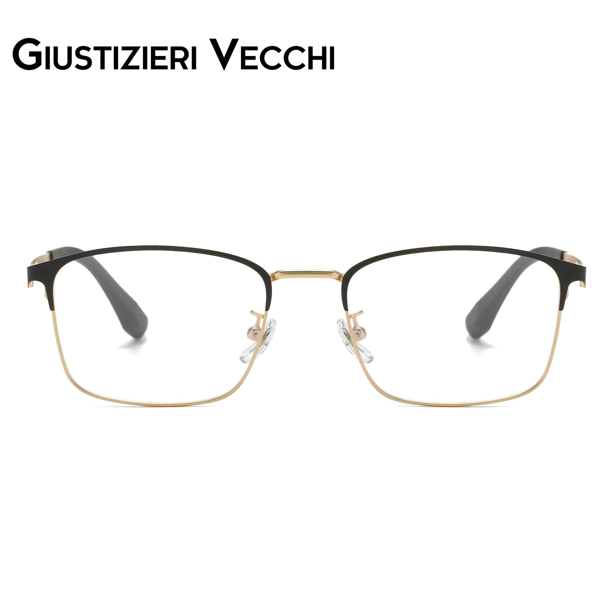 GIUSTIZIERI VECCHI Eyeglasses Medium / Black with Gold Firestorm Duo