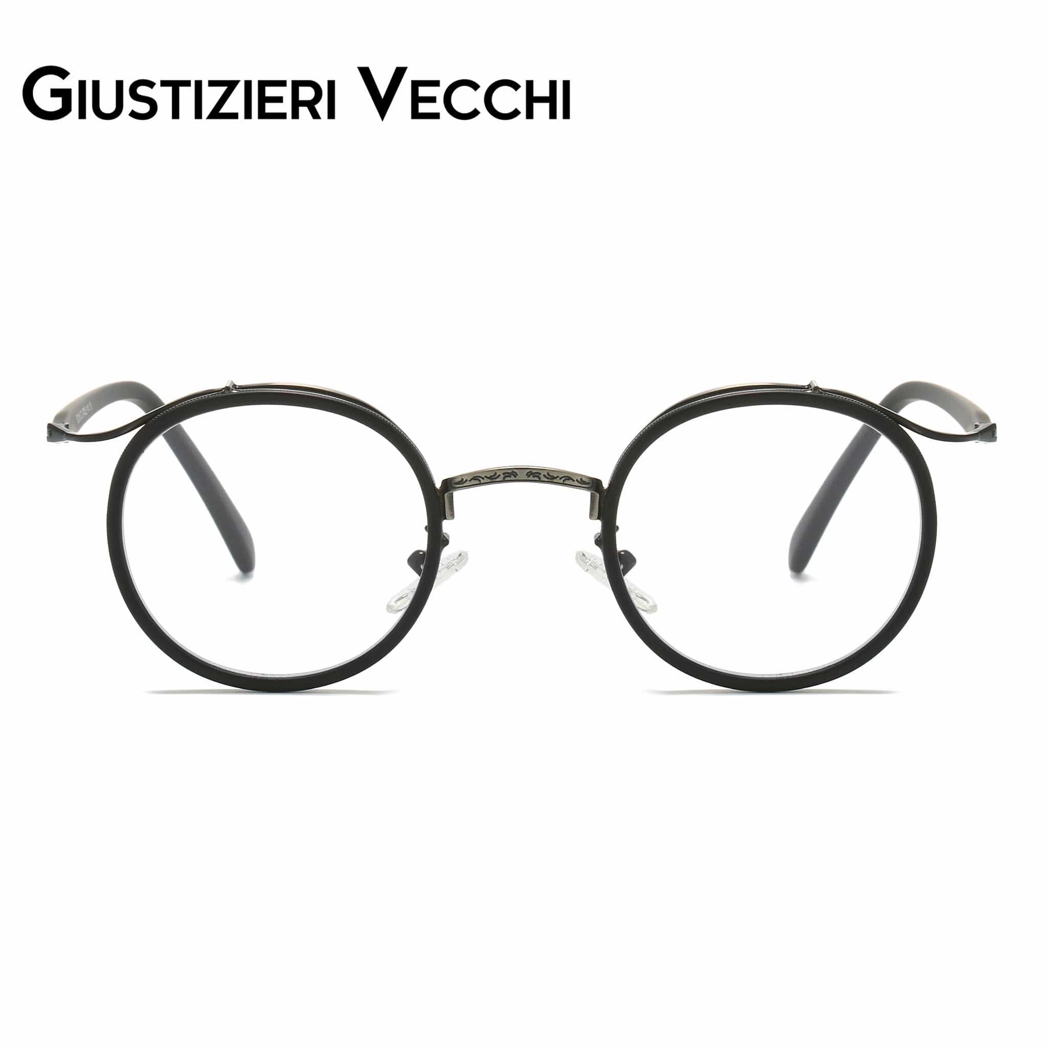 GIUSTIZIERI VECCHI Eyeglasses Small / Brushed Gunmatal Grapevine Duo