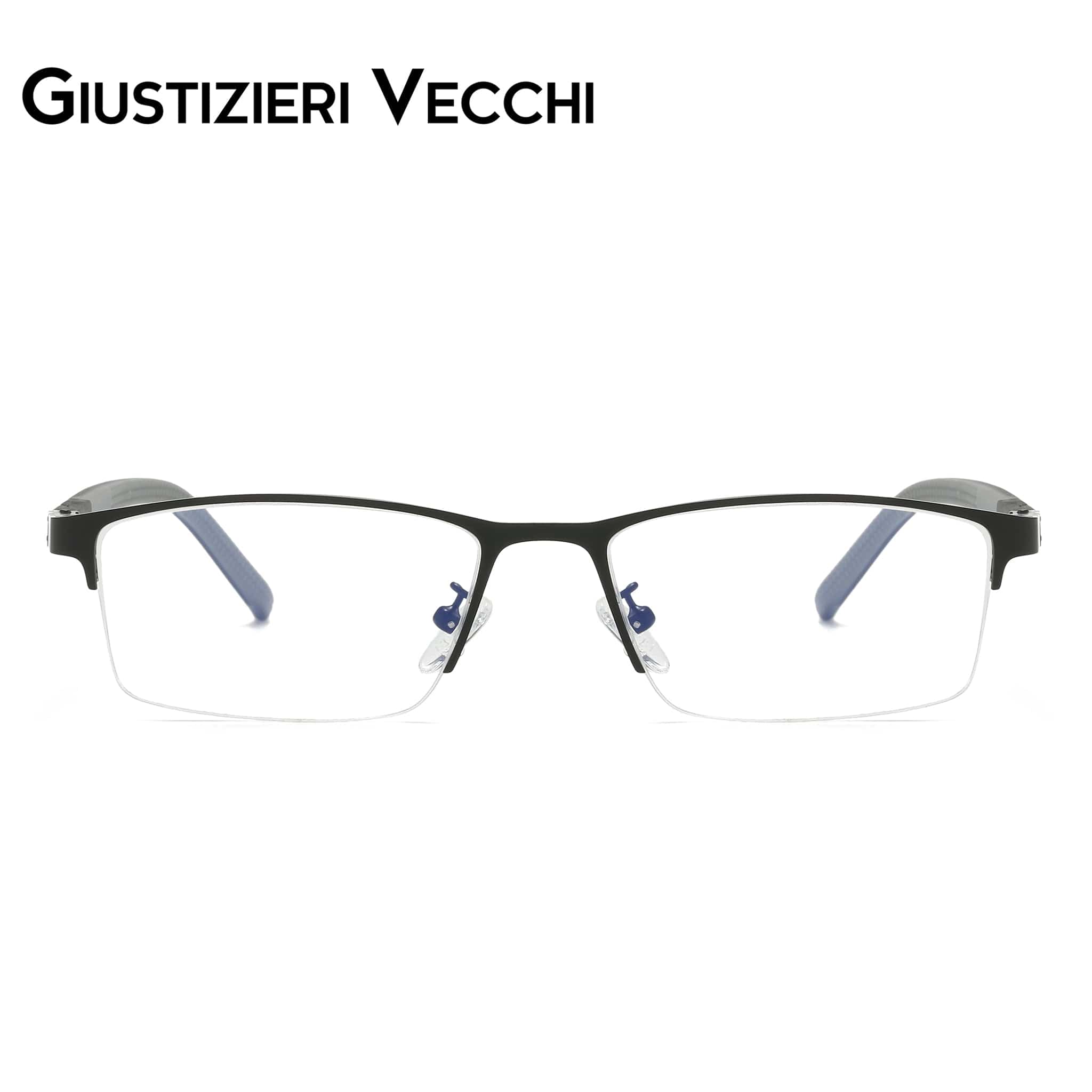 GIUSTIZIERI VECCHI Eyeglasses Large / Black with Grey HydroFlash Uno