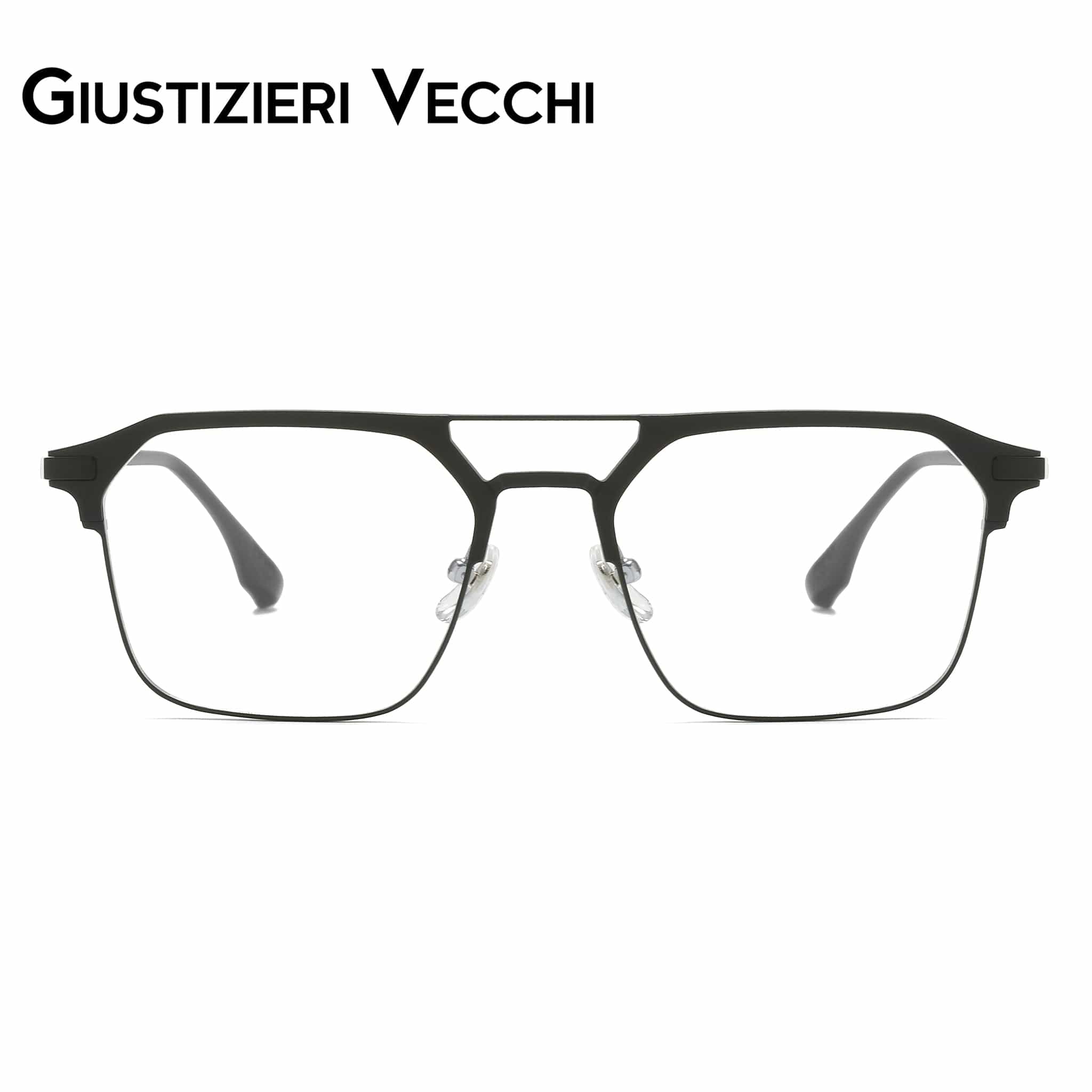 GIUSTIZIERI VECCHI Eyeglasses Medium / Black IceBlast Duo