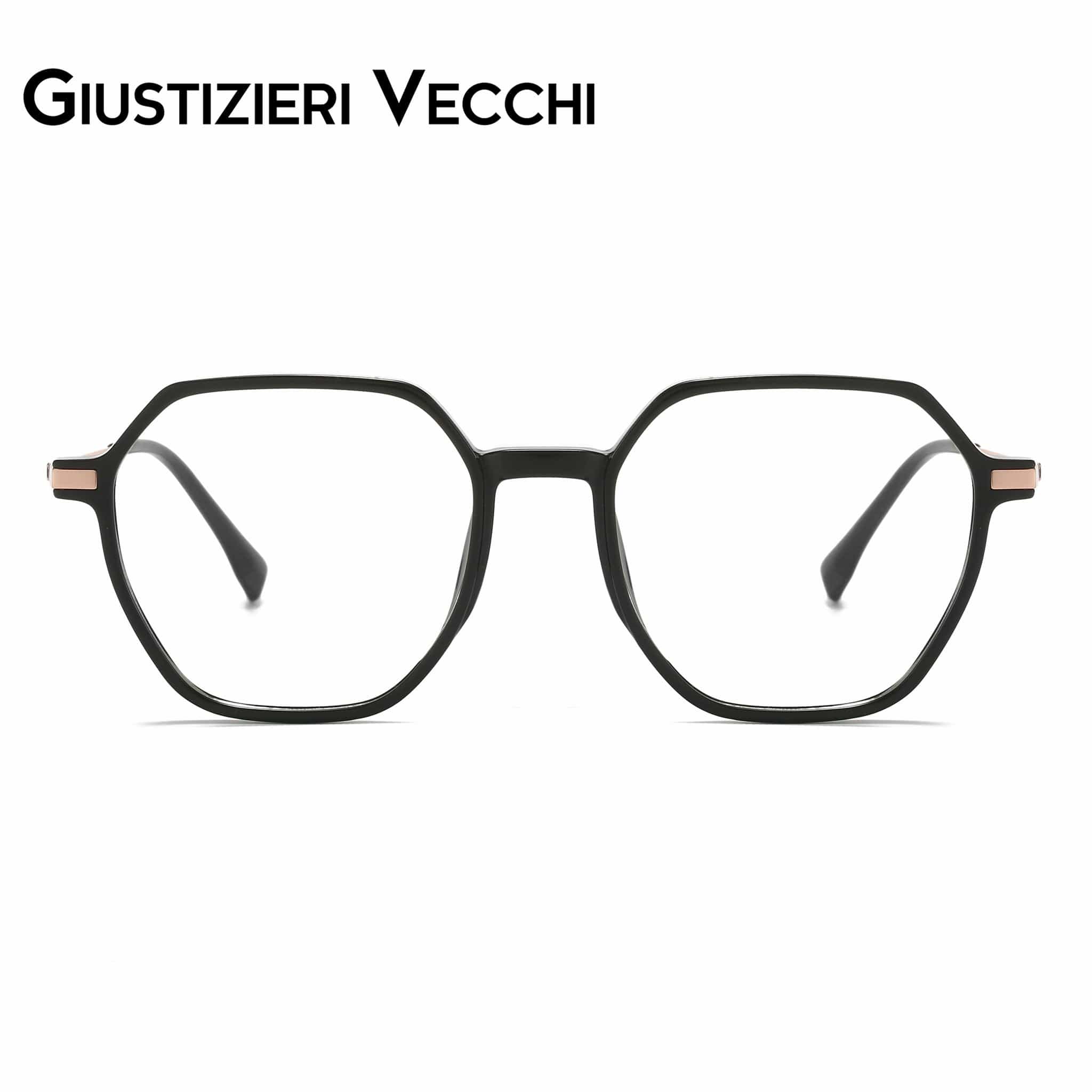 GIUSTIZIERI VECCHI Eyeglasses Medium / Black with Rose Gold IceRider Duo
