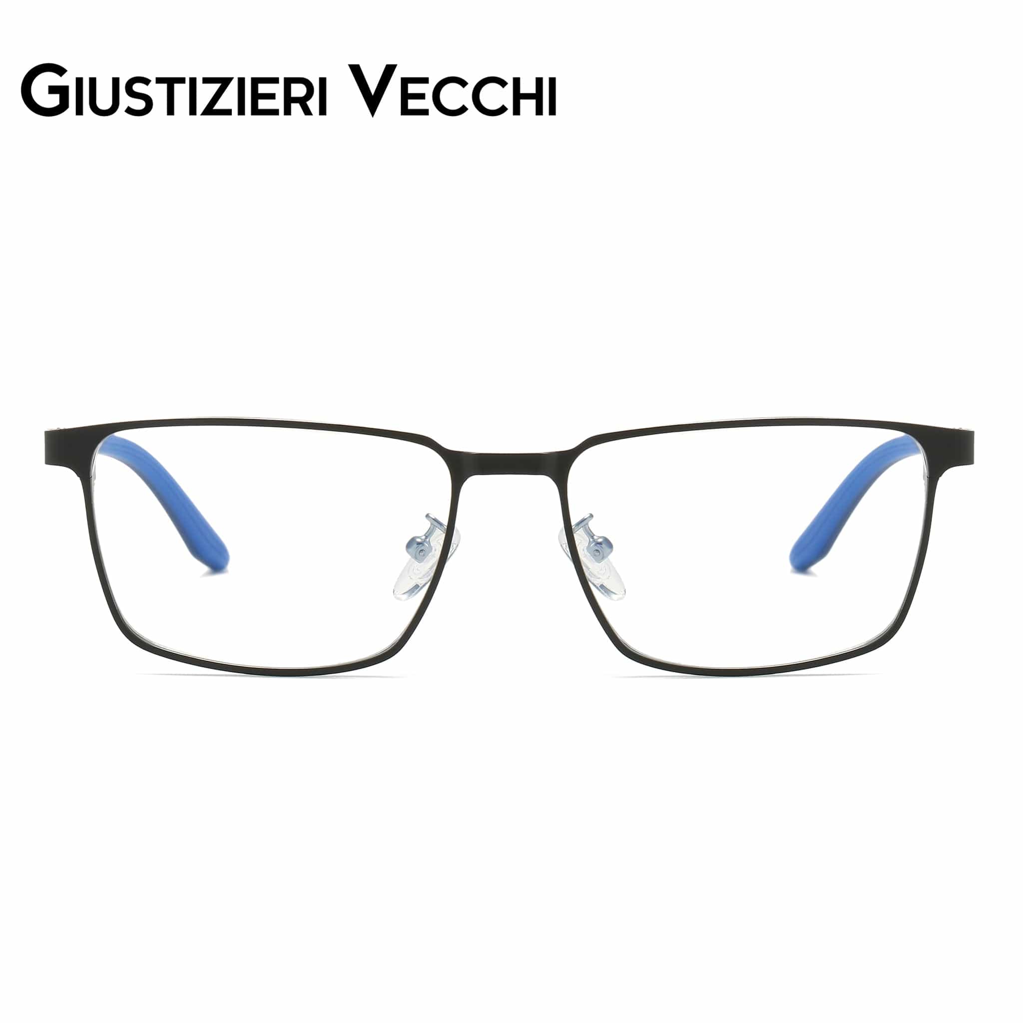 GIUSTIZIERI VECCHI Eyeglasses Large / Black with Blue IceSurf Duo