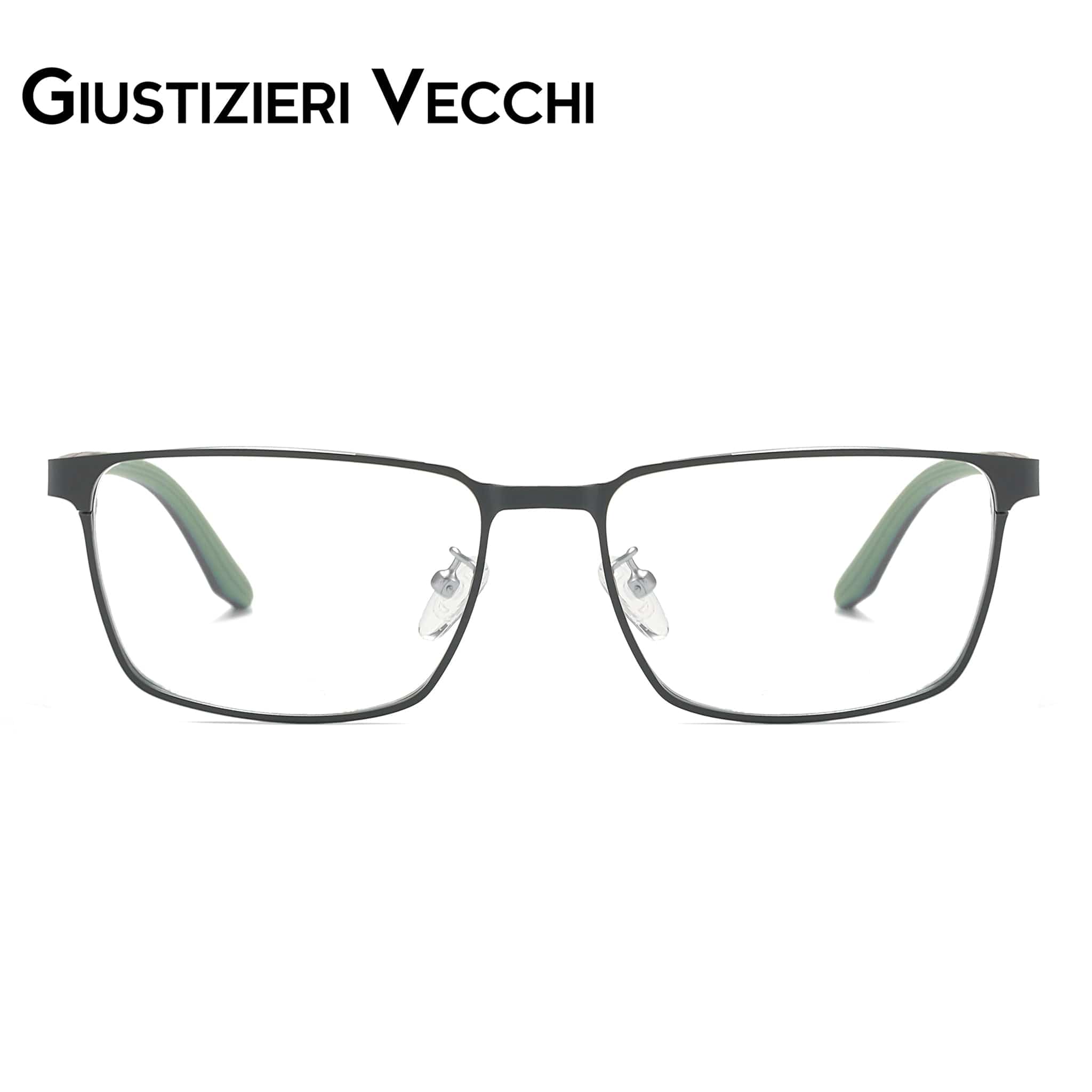 GIUSTIZIERI VECCHI Eyeglasses Large / Grey with Green IceSurf Duo