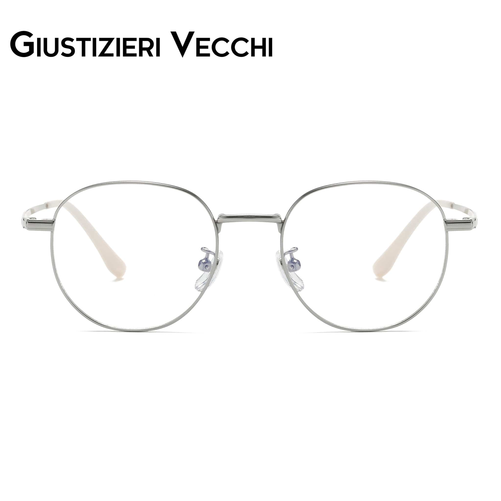 GIUSTIZIERI VECCHI Eyeglasses Small / Silver Kiwi Kiss Duo