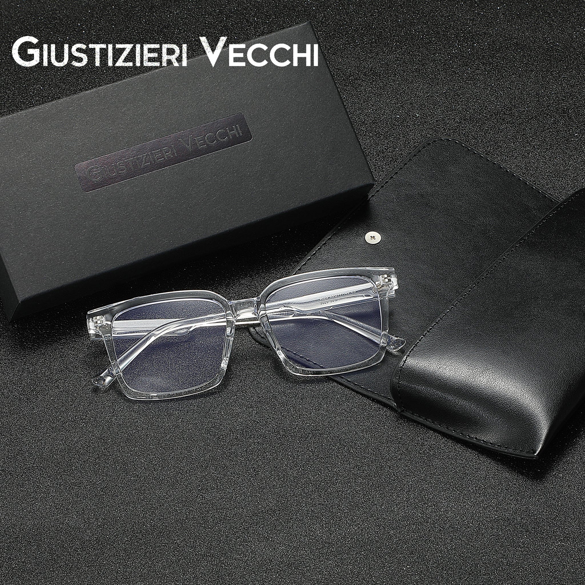 GIUSTIZIERI VECCHI Bluelight Glasses Medium / Clear Crystal LuminaShield Quattro