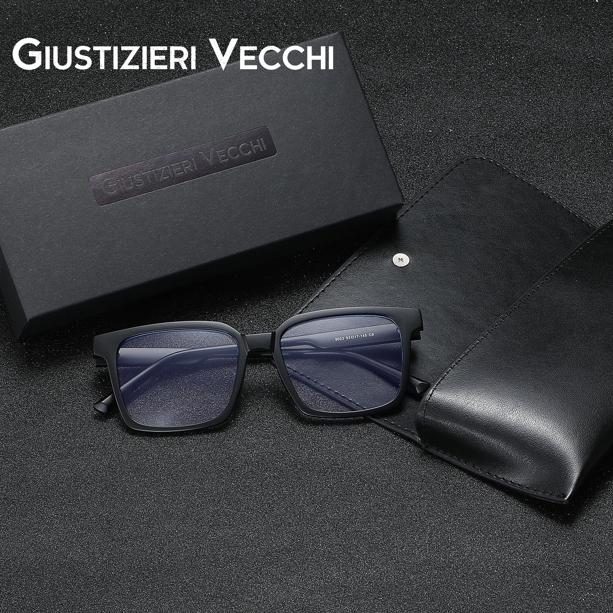 GIUSTIZIERI VECCHI Bluelight Glasses Medium / Matte Black LuminaShield Tre