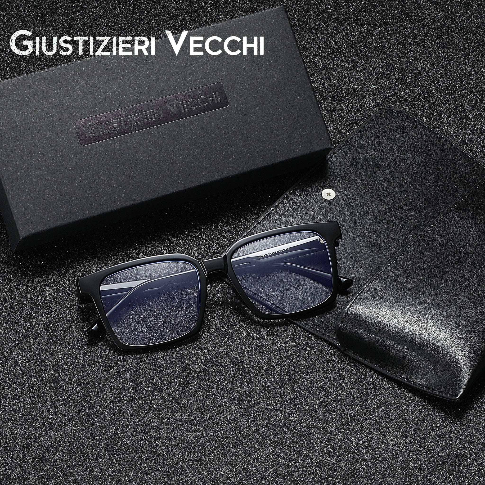 GIUSTIZIERI VECCHI Bluelight Glasses Medium / Black LuminaShield Uno