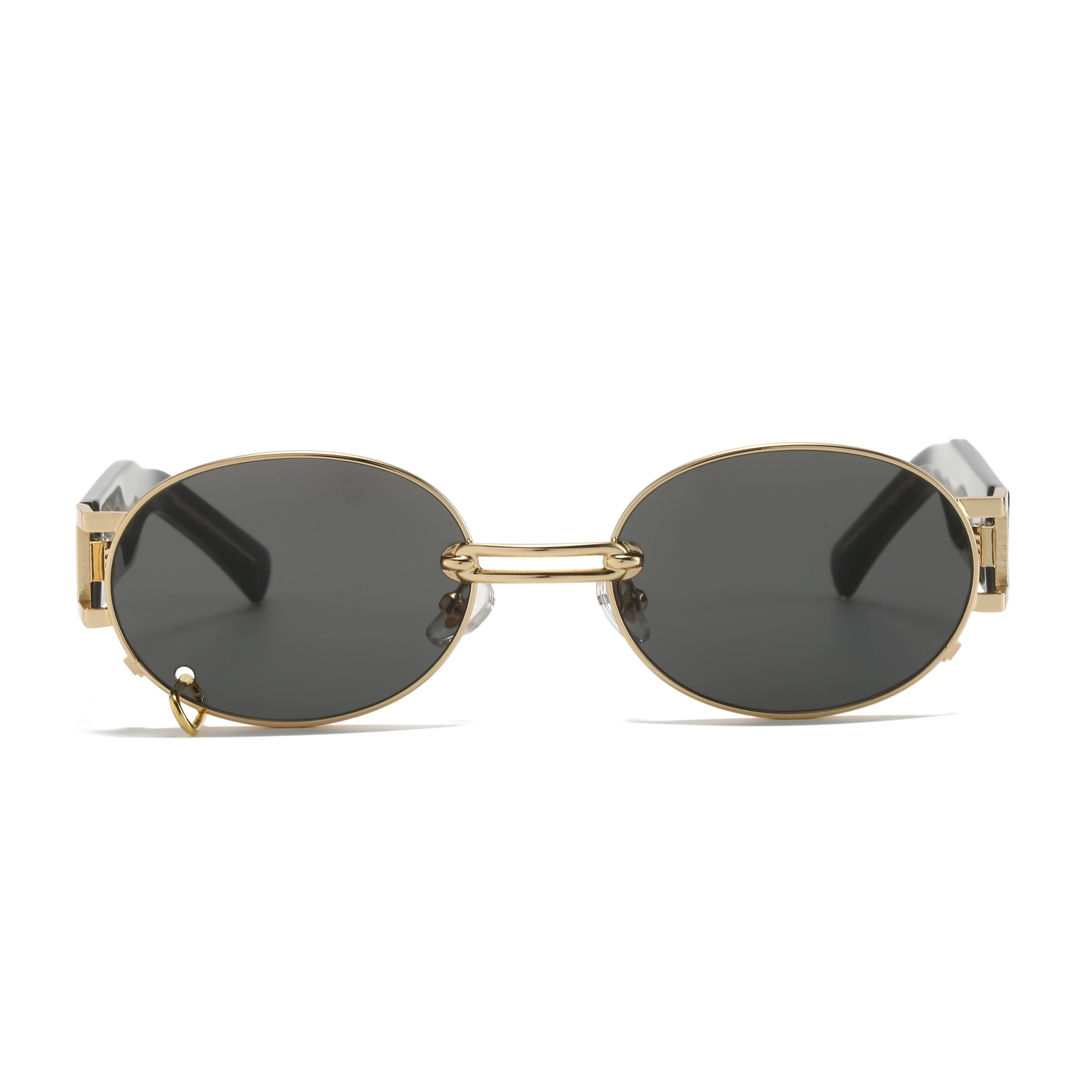 GIUSTIZIERI VECCHI Sunglasses Small / Black with Gold MegaVolt Uno