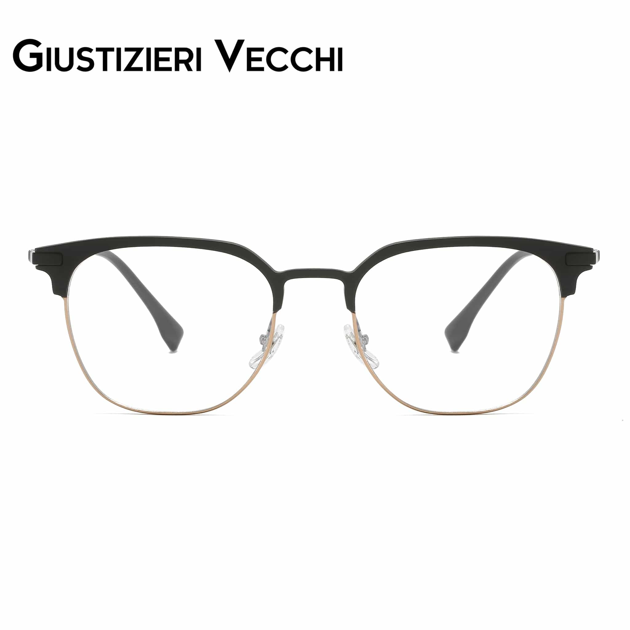 GIUSTIZIERI VECCHI Eyeglasses Small / Black with Gold MindHaze Duo