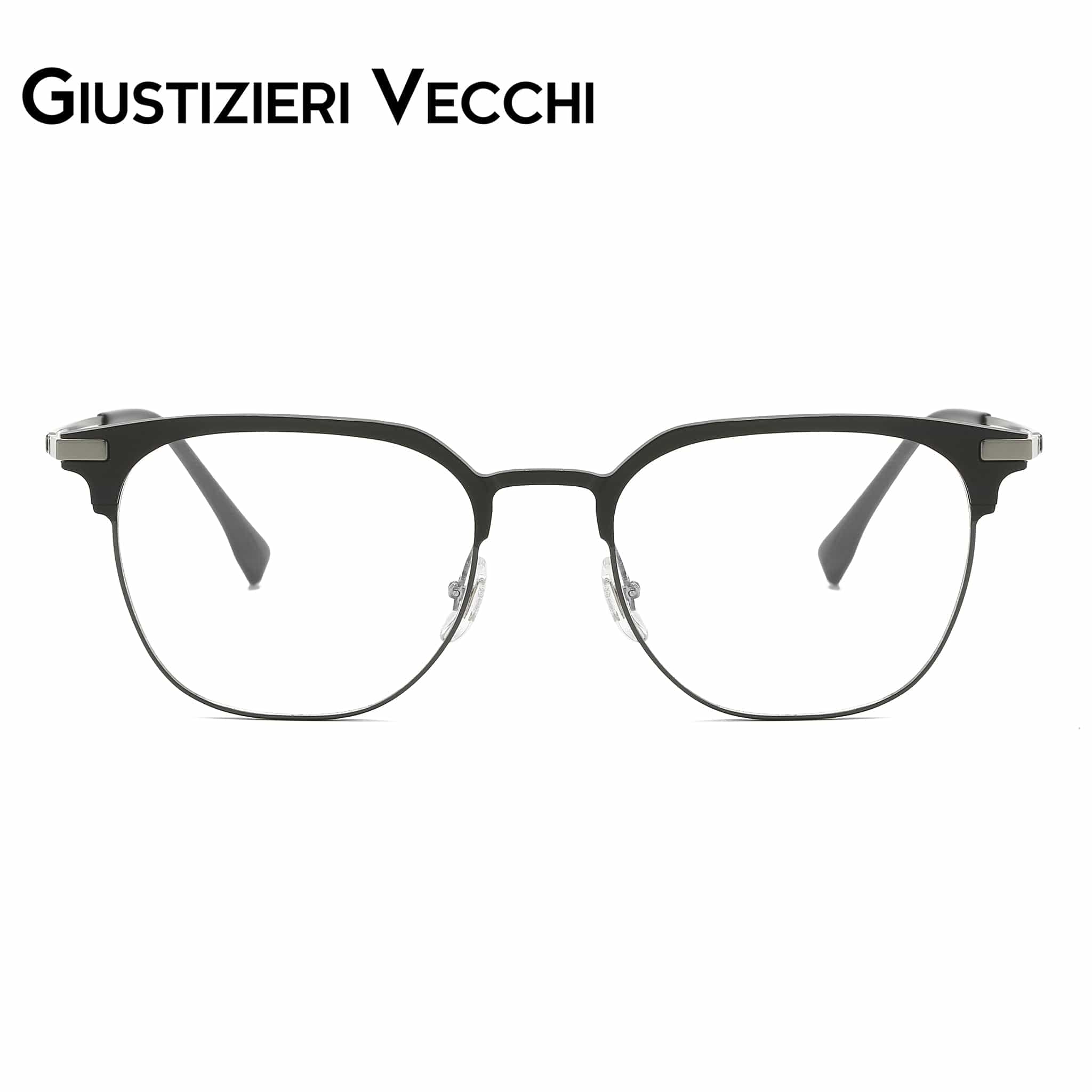 GIUSTIZIERI VECCHI Eyeglasses Small / Black with Grey MindHaze Uno