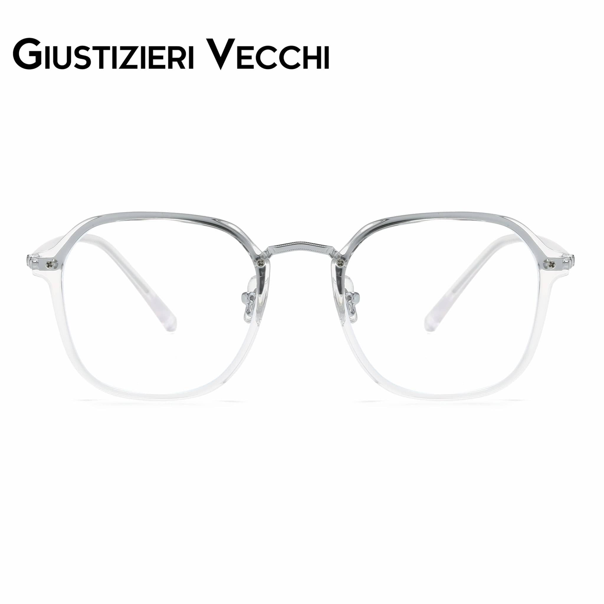 GIUSTIZIERI VECCHI Eyeglasses Small / Clear Crystal ModaChic Duo