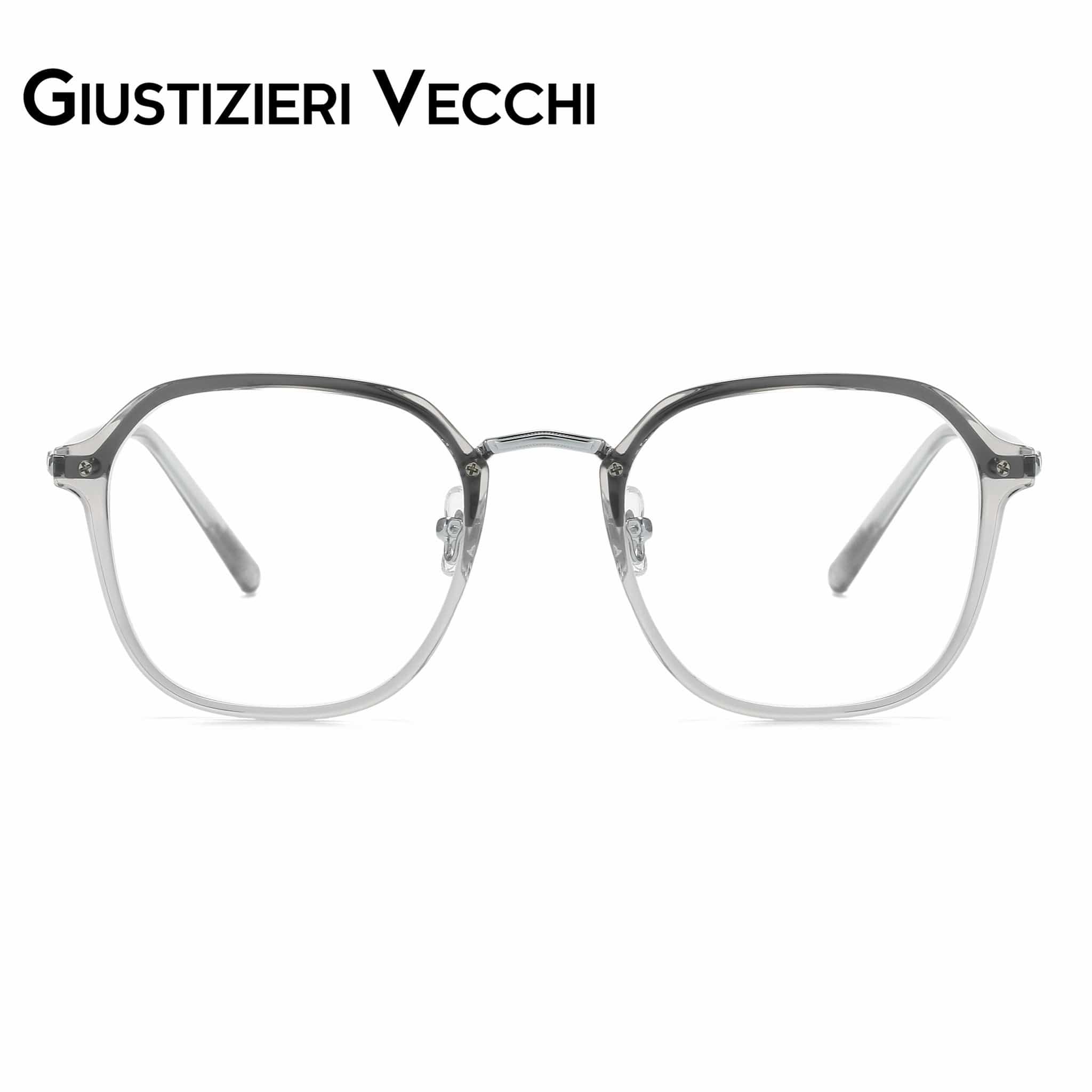 GIUSTIZIERI VECCHI Eyeglasses Small / Silver Sand Crystal ModaChic Uno