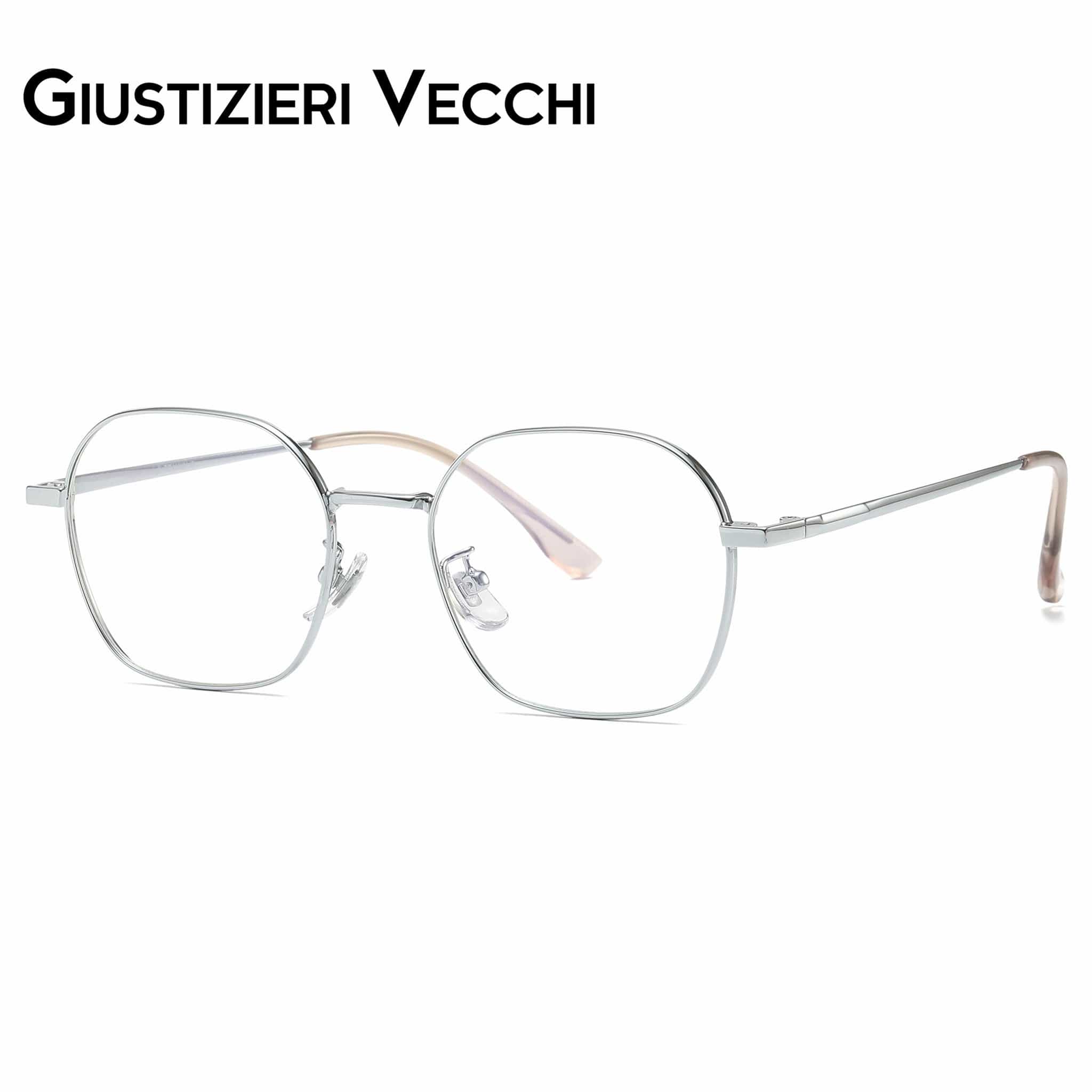 GIUSTIZIERI VECCHI Eyeglasses Small / Silver Mystic Mist Tre