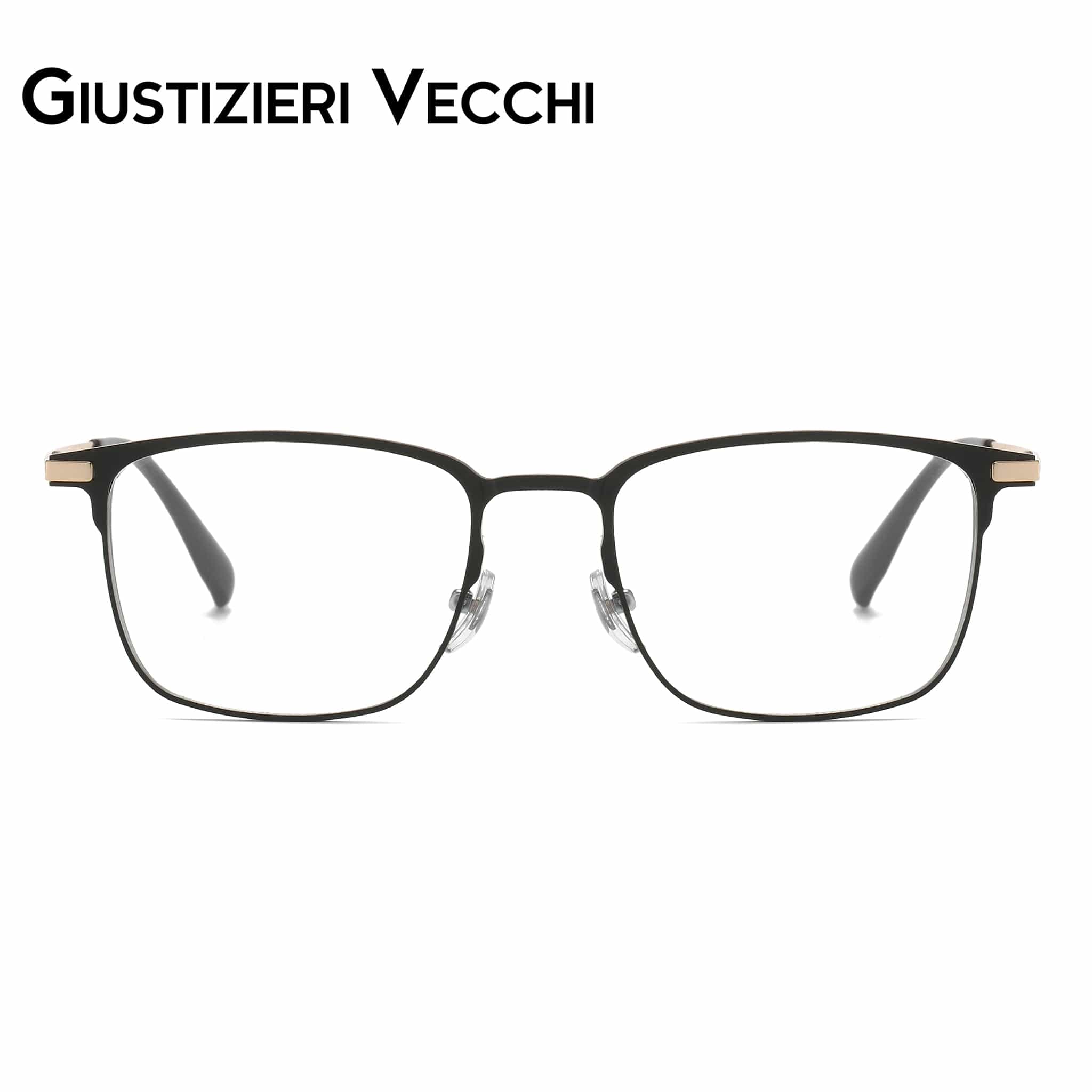 GIUSTIZIERI VECCHI Eyeglasses Medium / Black with Rose Gold Nightfall Duo