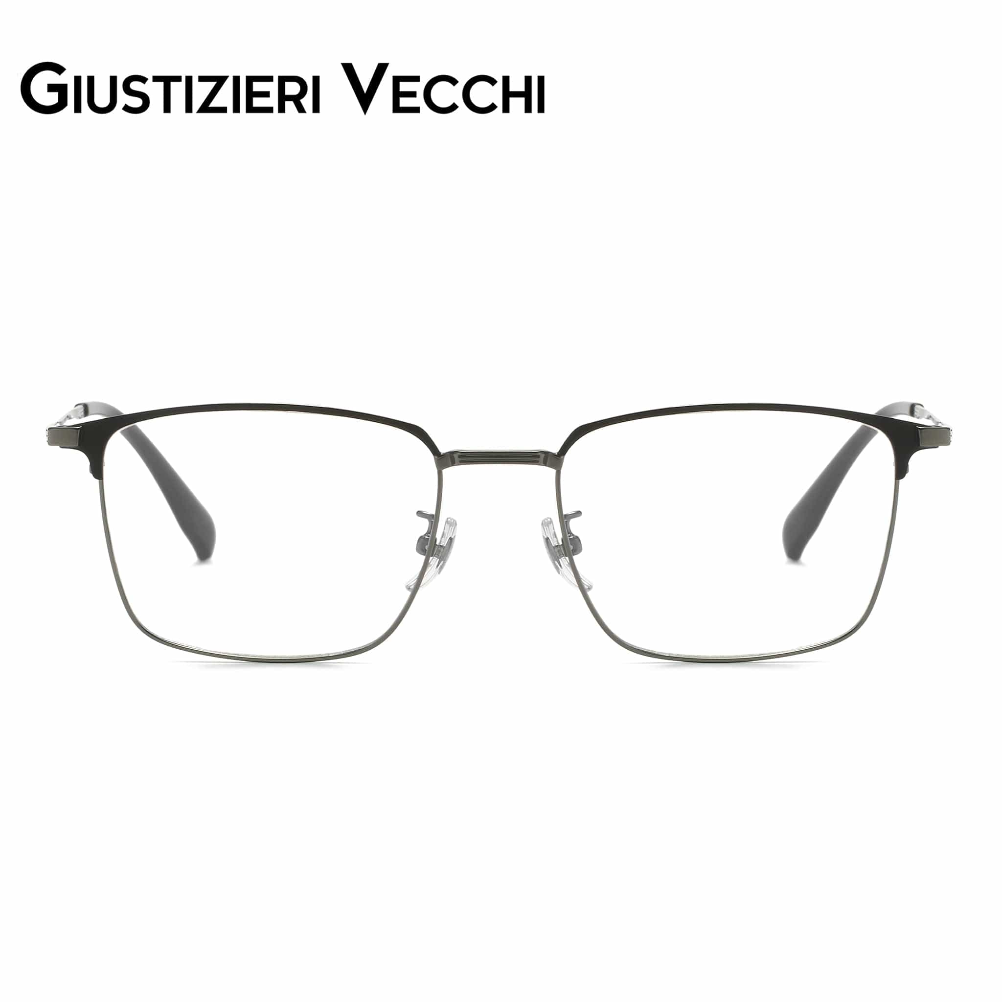 GIUSTIZIERI VECCHI Eyeglasses Medium / Black with Grey NovaBurst Duo