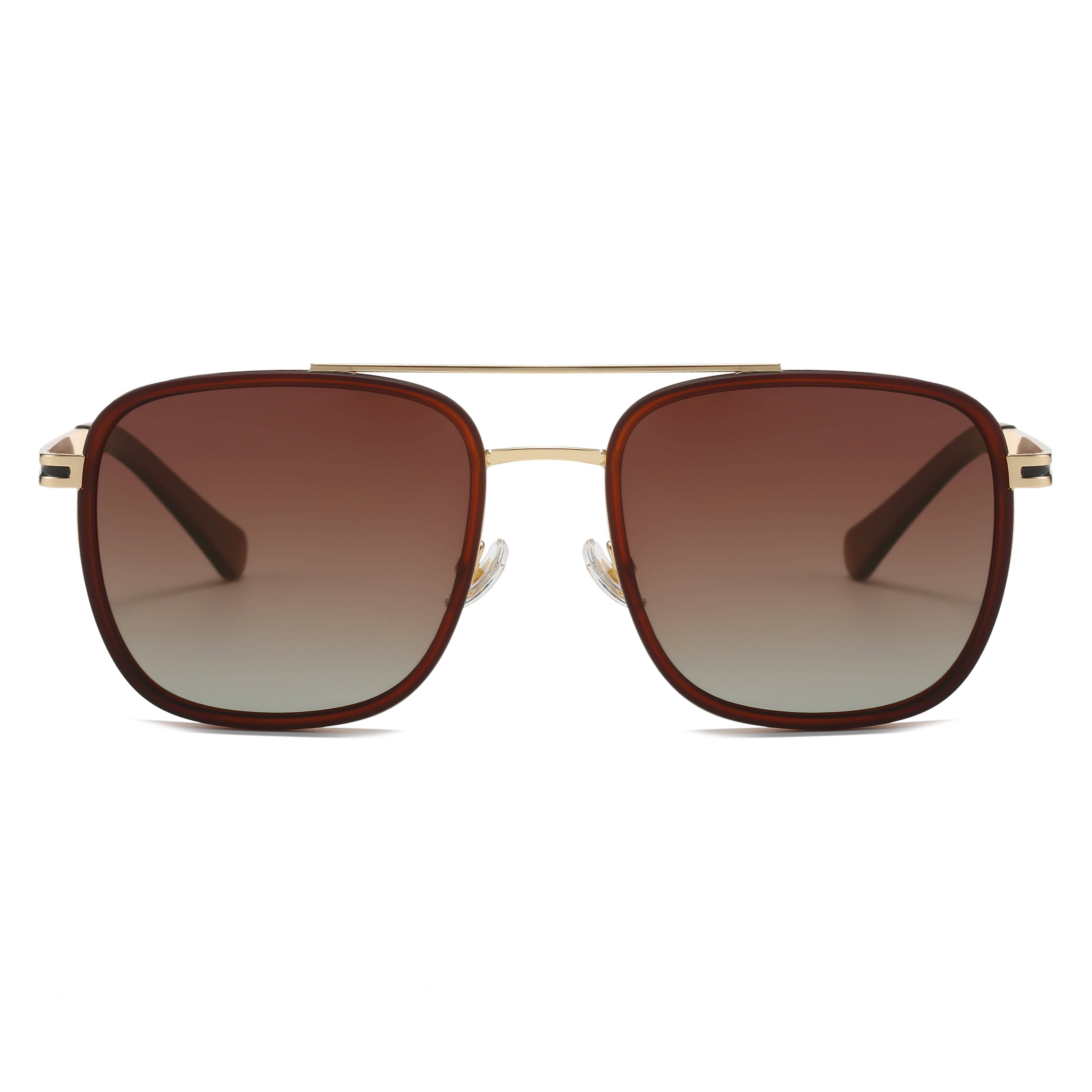 GIUSTIZIERI VECCHI Sunglasses Medium / Light Gold/Brown RegalRose Duo