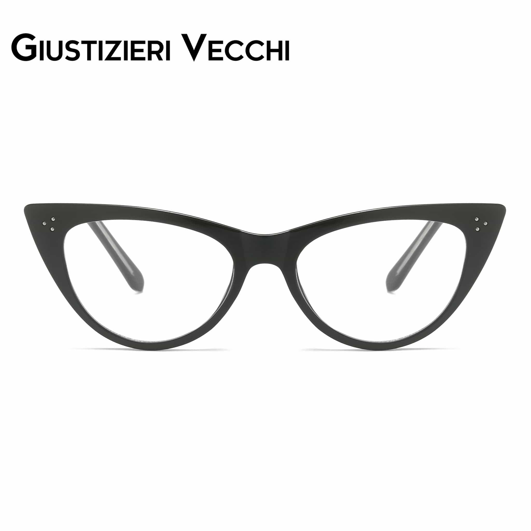 GIUSTIZIERI VECCHI Eyeglasses Medium / Black RoyalGlamour Uno