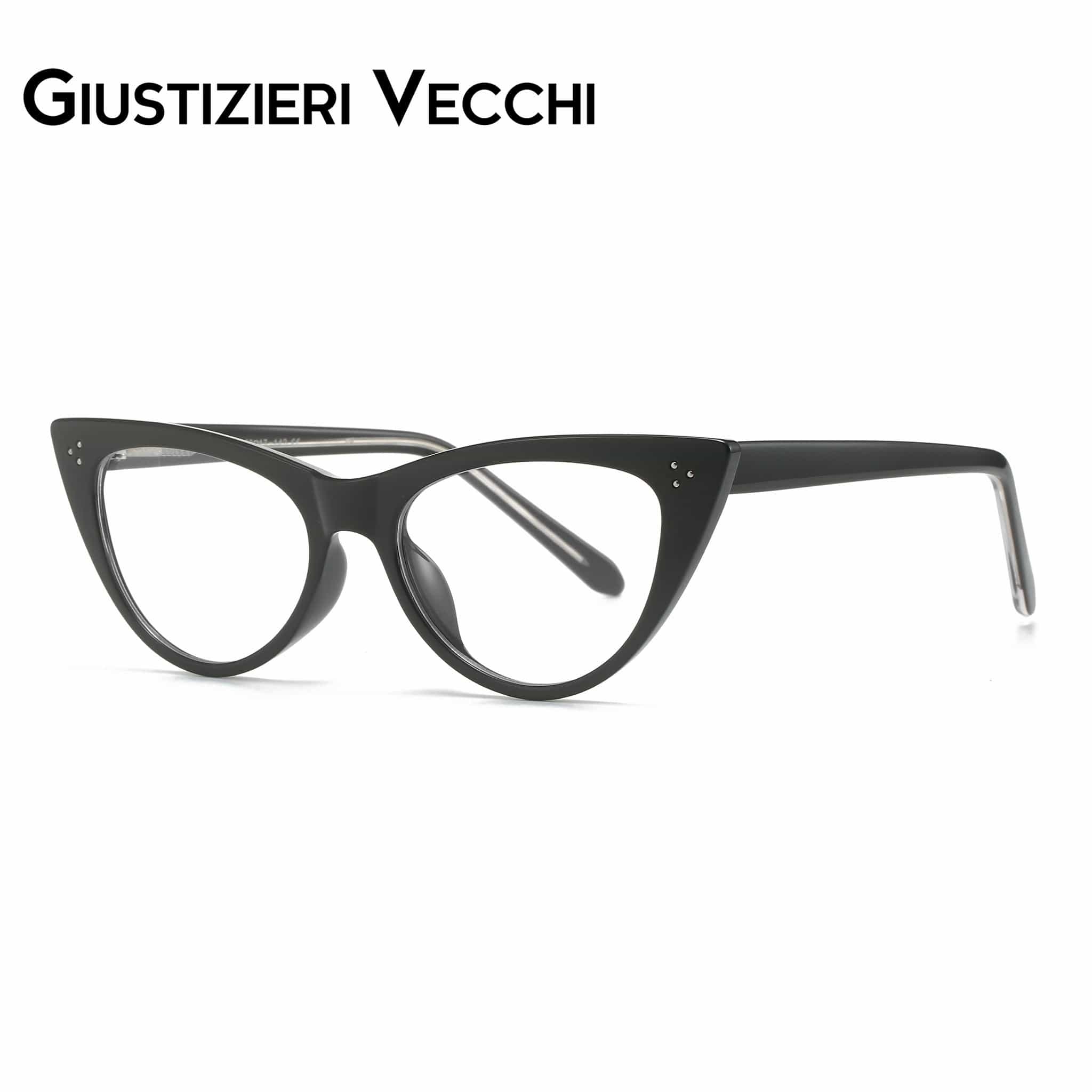 GIUSTIZIERI VECCHI Eyeglasses Medium / Black RoyalGlamour Uno