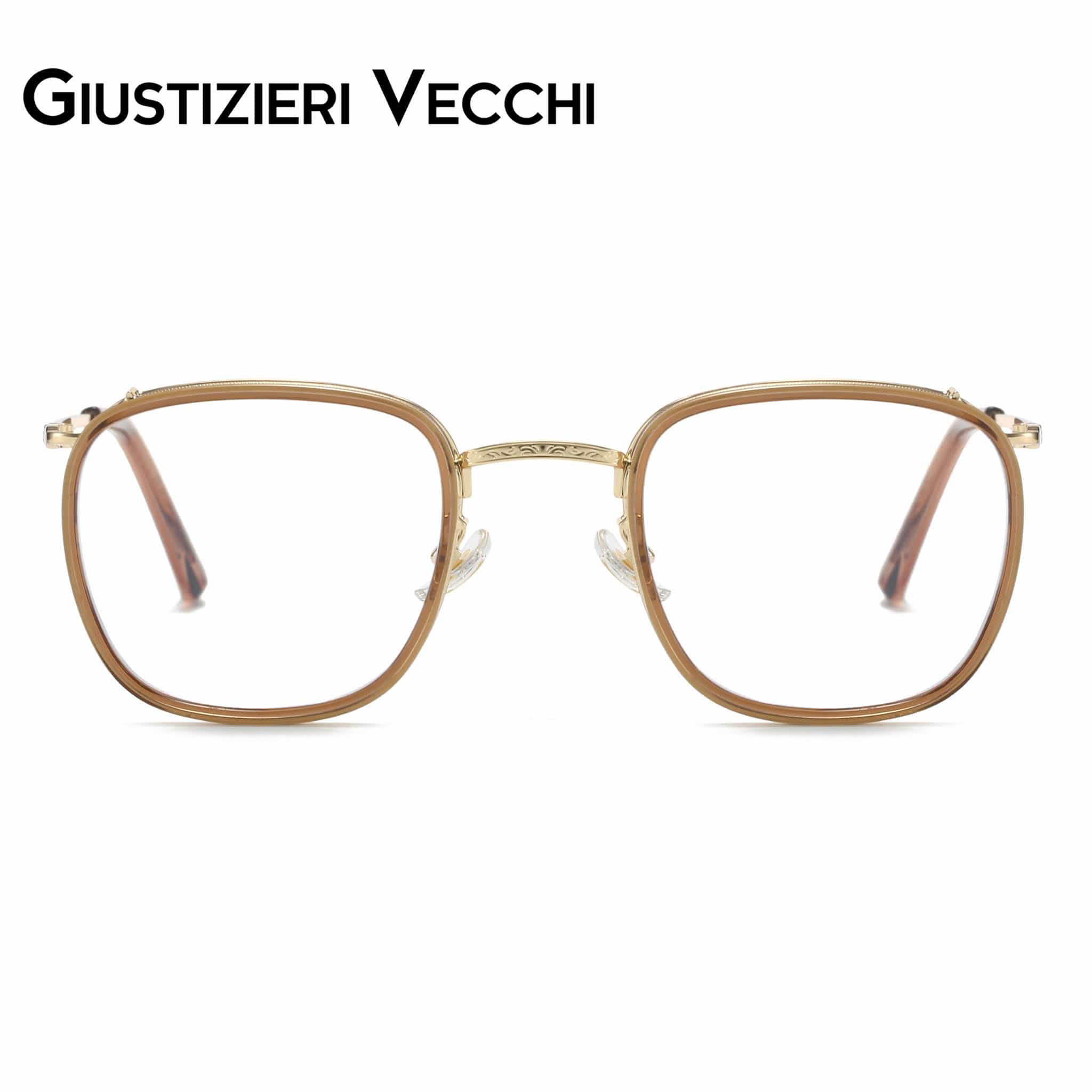 GIUSTIZIERI VECCHI Eyeglasses Small / Golden Brown Tortoise Starry Night Duo