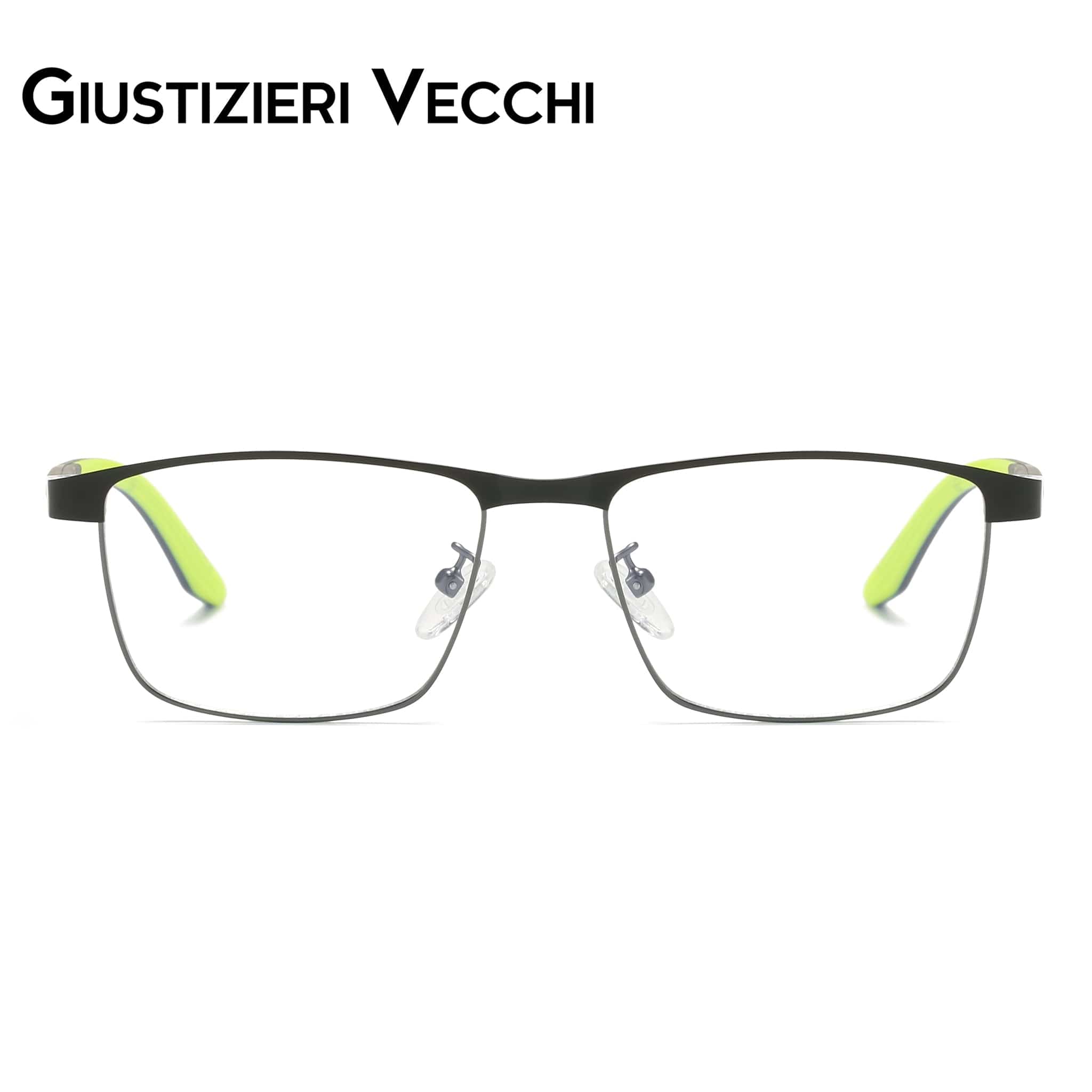 GIUSTIZIERI VECCHI Eyeglasses Black with YellowGreen / Medium Summer Breeze Uno
