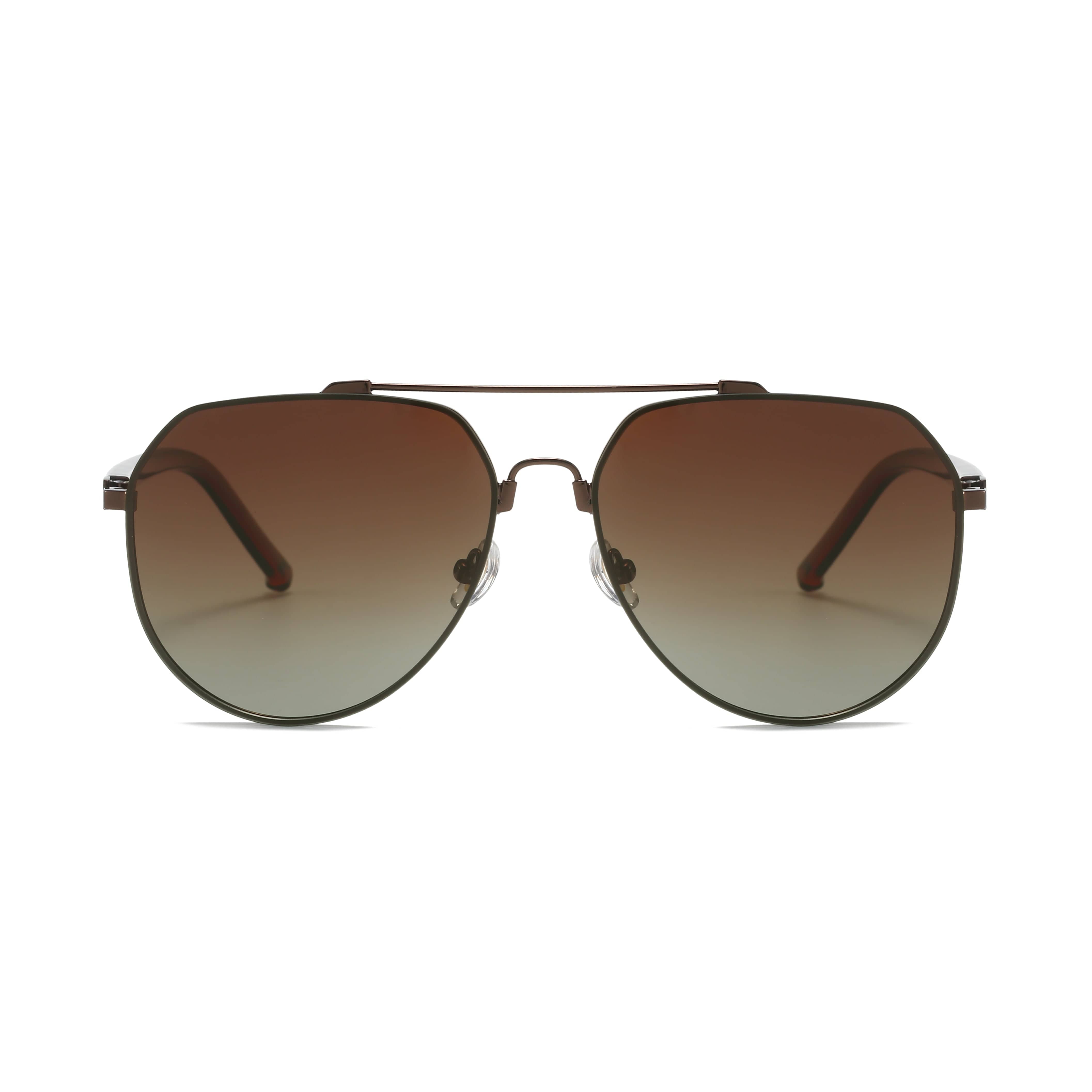 GIUSTIZIERI VECCHI Sunglasses Medium / Irish Coffee SunSpark Aviator Duo