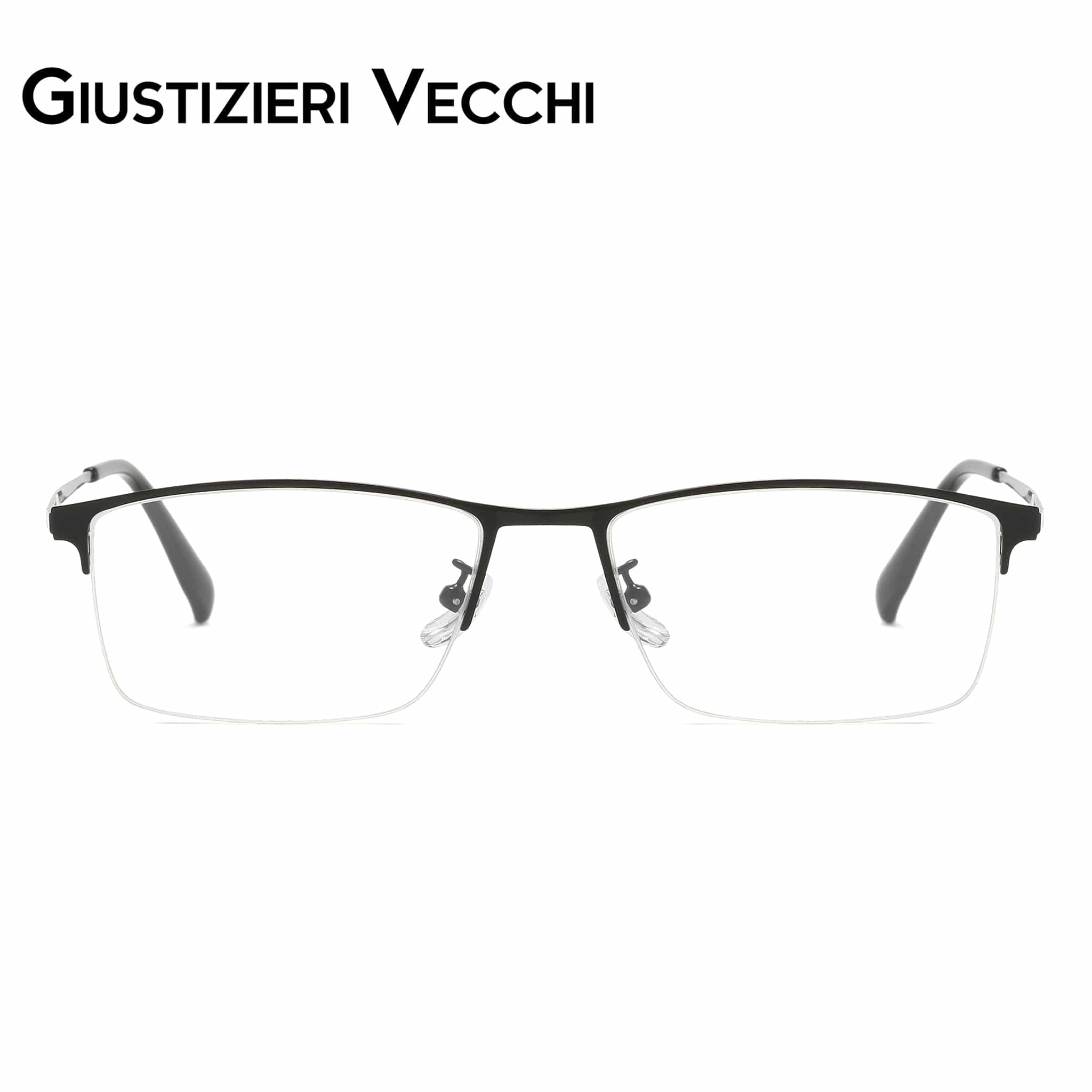 GIUSTIZIERI VECCHI Eyeglasses Medium / Black Thunderbolt Uno