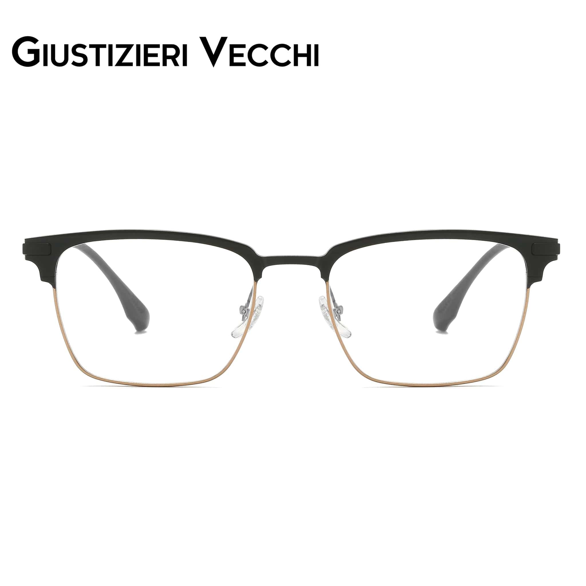 GIUSTIZIERI VECCHI Eyeglasses Medium / Black with Gold Wildflower Uno